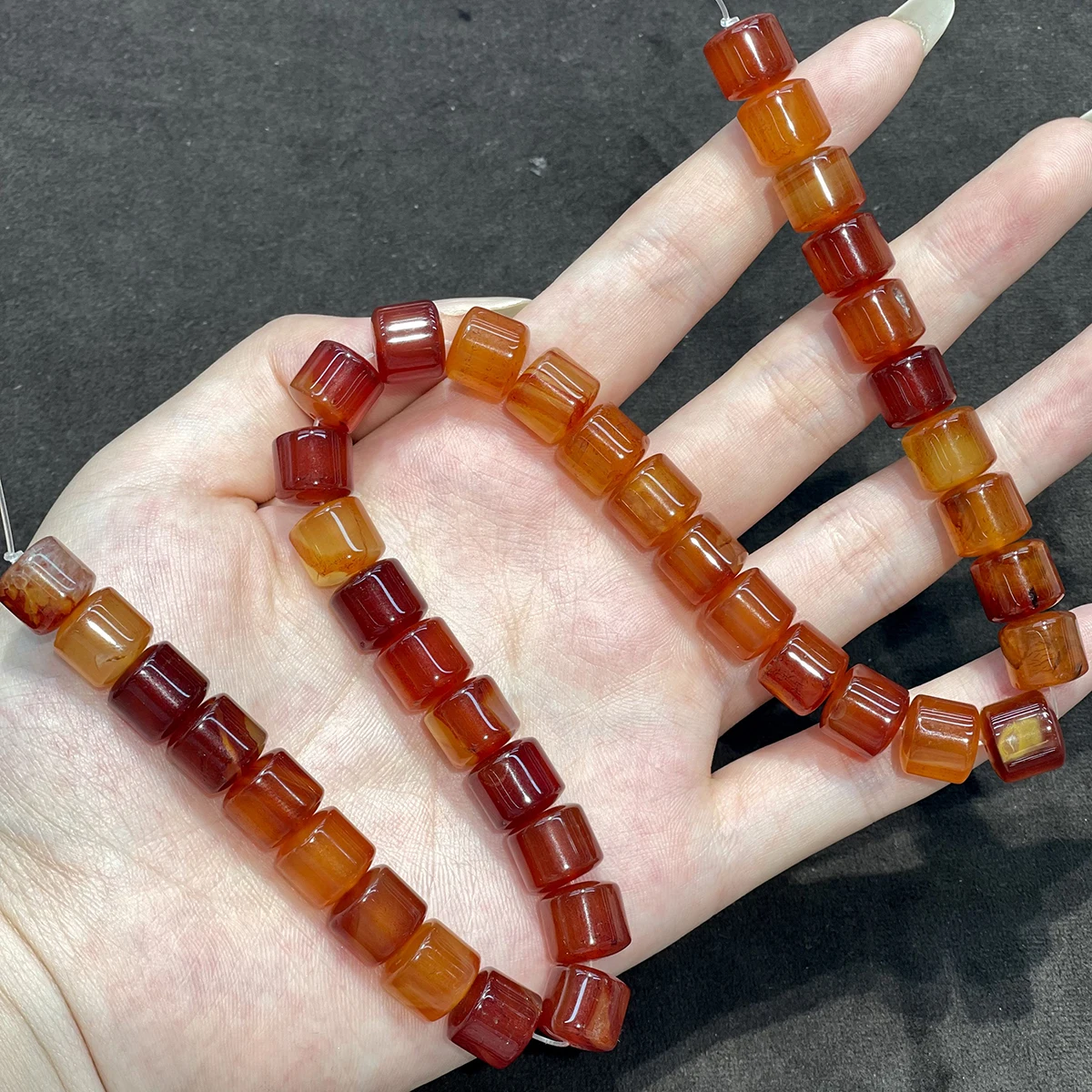 40 Stück 10mm Halbfertige Fassförmige Perlen Natürliche Kristallperlen für Schmuckherstellung DIY Halsketten Armbänder und Accessoires – Detail 9