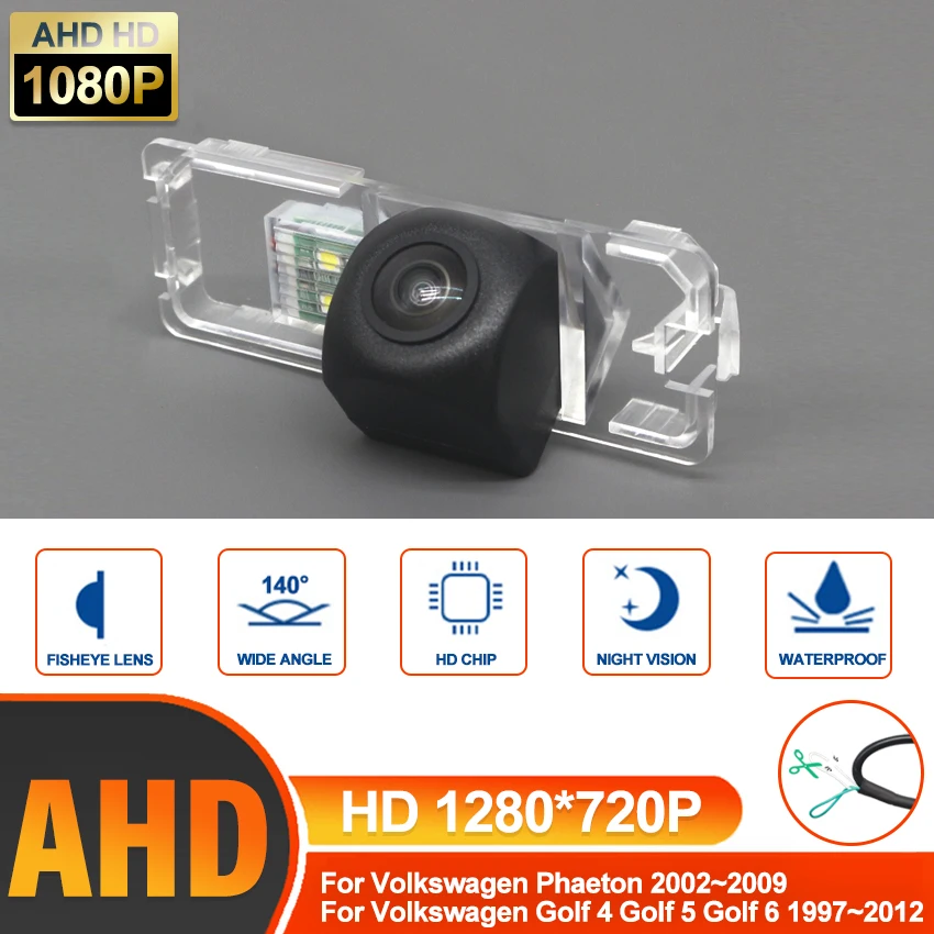 

Автомобильная камера заднего вида для парковки заднего вида AHD HD ночного видения для Volkswagen Phaeton Golf 4 Golf 5 Golf 6 1997 ~ 2012 г.