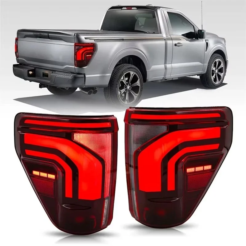 

1 шт. задние светодиодные фонари для F150 F-150 2021 2022 2023 2024, динамические указатели поворота, стоп-сигналы, автомобильные аксессуары