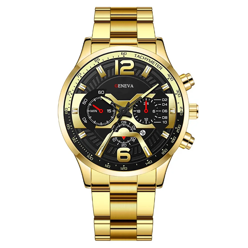 Stainless Steel Quartz Watch for Men Digital Calendar Business Casual Male Wristwatch Fashion Student Popular Casual Luminous
