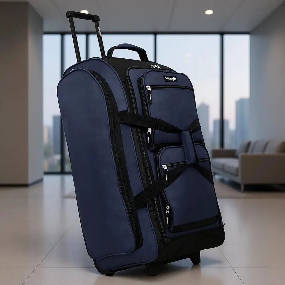 

Сумка-чемодан на колесиках в стиле Уэсли