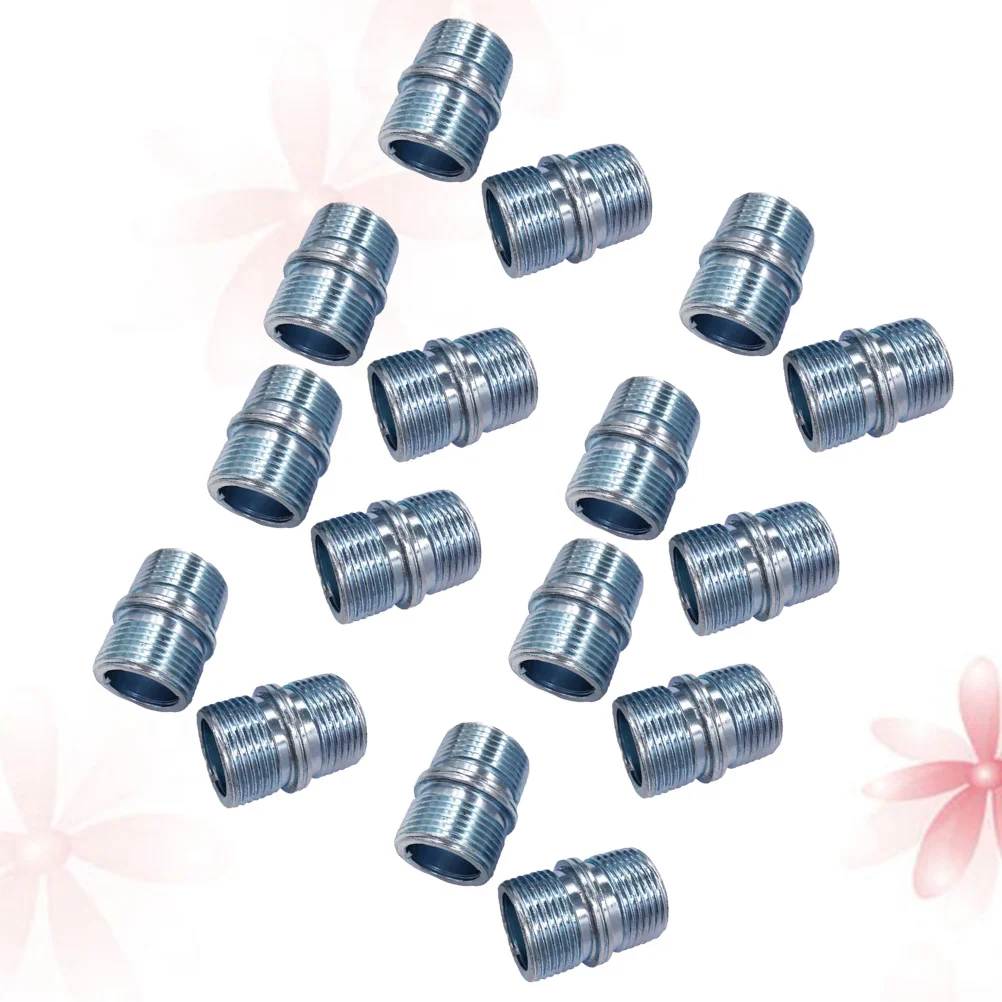 

20pcs Double Head Shelf Support Nut Carbon Steel 25.0 25.4Mm Bright Surface For Glass Wood Laminate Cabinet Wardrobe Storage