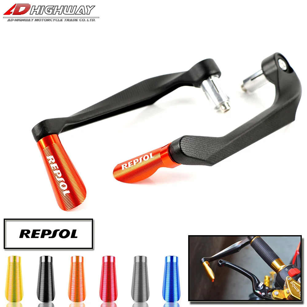 Empuñaduras universales para manillar de motocicleta, Protector de palancas de embrague de freno para Repsol Honda CBR 600RR 1000RR