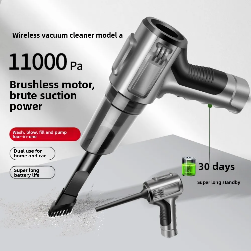 

Car Vacuum Cleaner Brushless Motor Dual-purpose Suction, Blowing, Pumping and Charging Integrated High-power Car Wireless