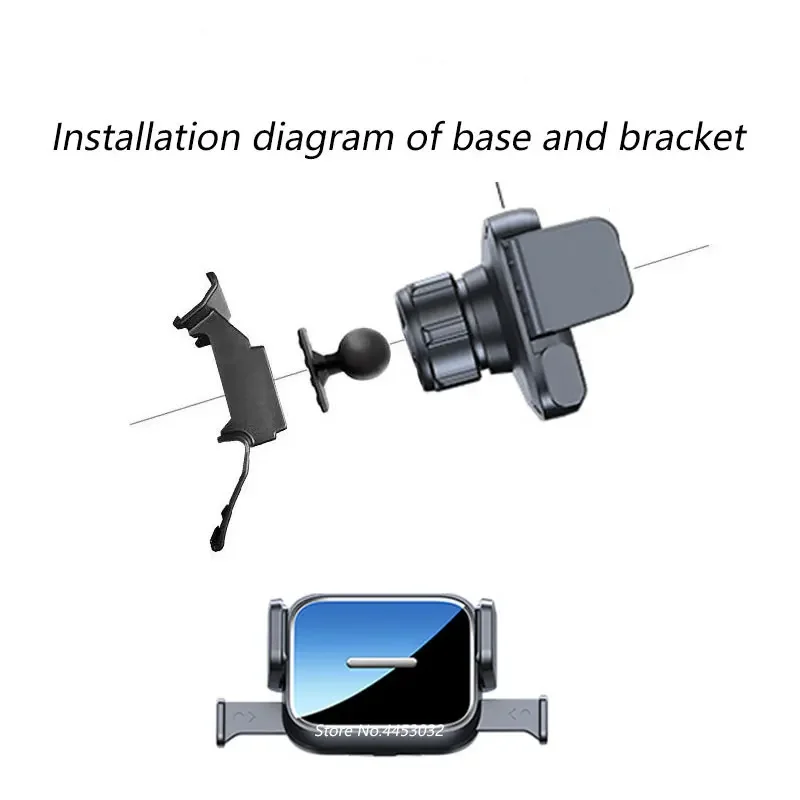قاعدة حامل هاتف السيارة لأودي Q7 Q8 4M 2019-2023 حامل قابل للدوران يتصاعد بيد واحدة ملحقات قوس التشغيل
