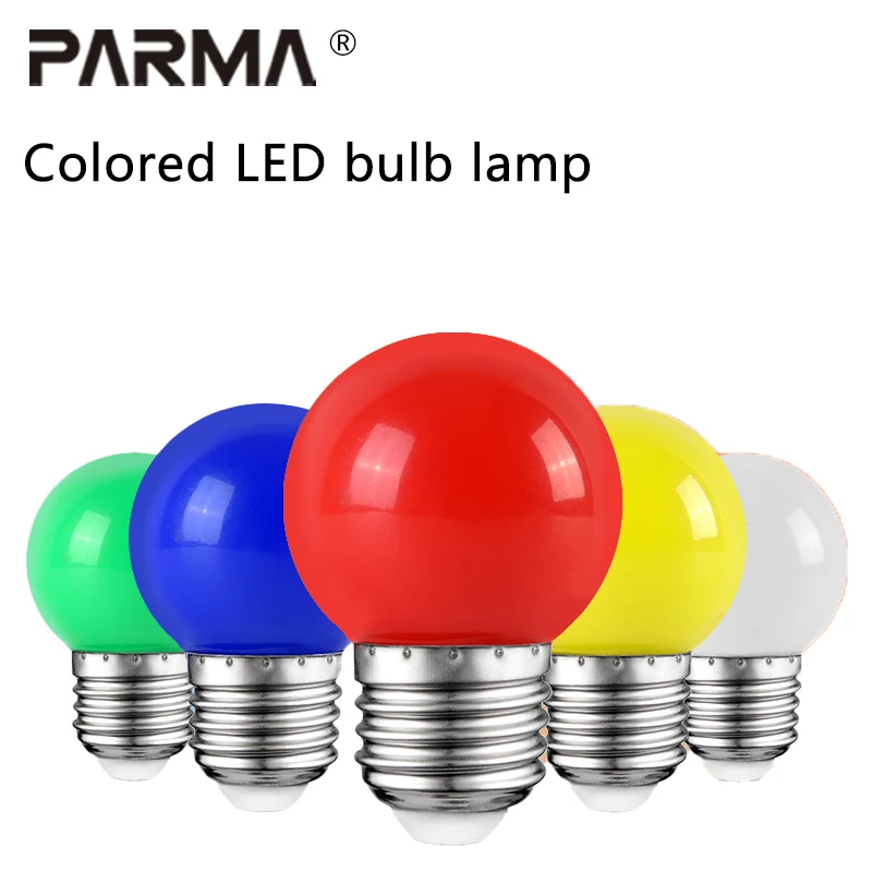لمبة لون LED E27 مقبس لولبي 3 وات، لمبة صغيرة 5 وات، لمبة سبعة ألوان، لمبة ديكور خارجية موفرة للطاقة