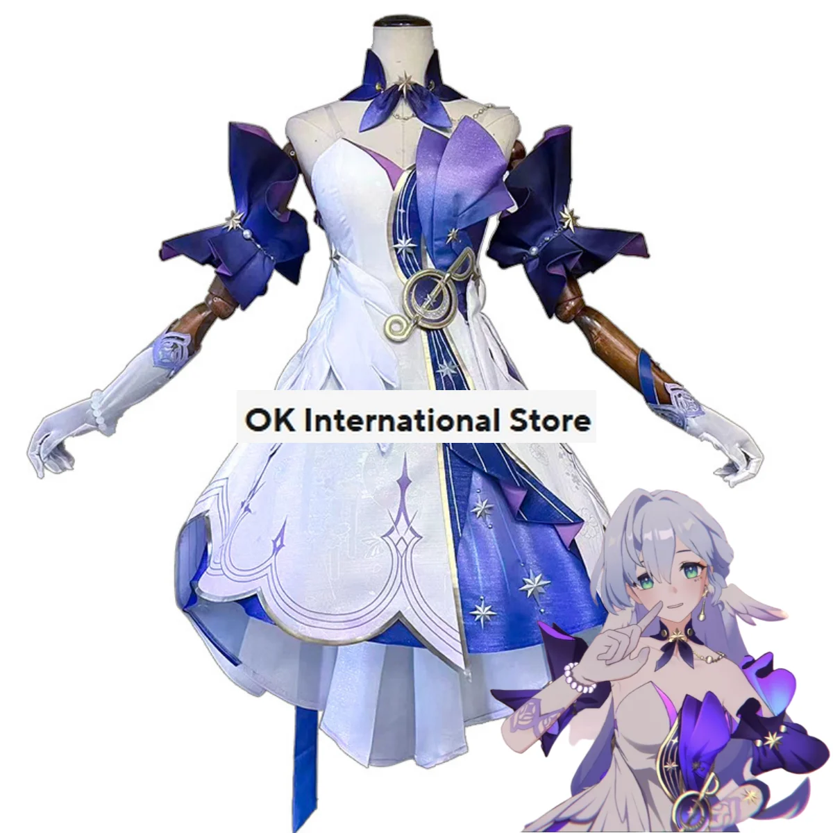 Anime Game Honkai: Star Rail Robin Cosplay Costume Princess Skirt Dress Uniform Accessories Woman Sexy Kawaii Halloween Suit