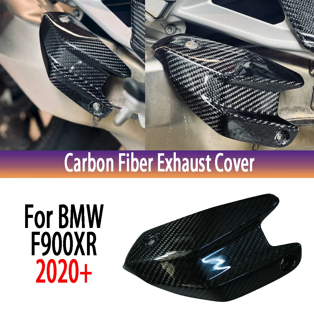 

Для BMW F900 XR F900XR F 900 R 2020 2021 2022 2023 2024 100% углеродное волокно, крышка глушителя, обтекатели, аксессуары для мотоциклов