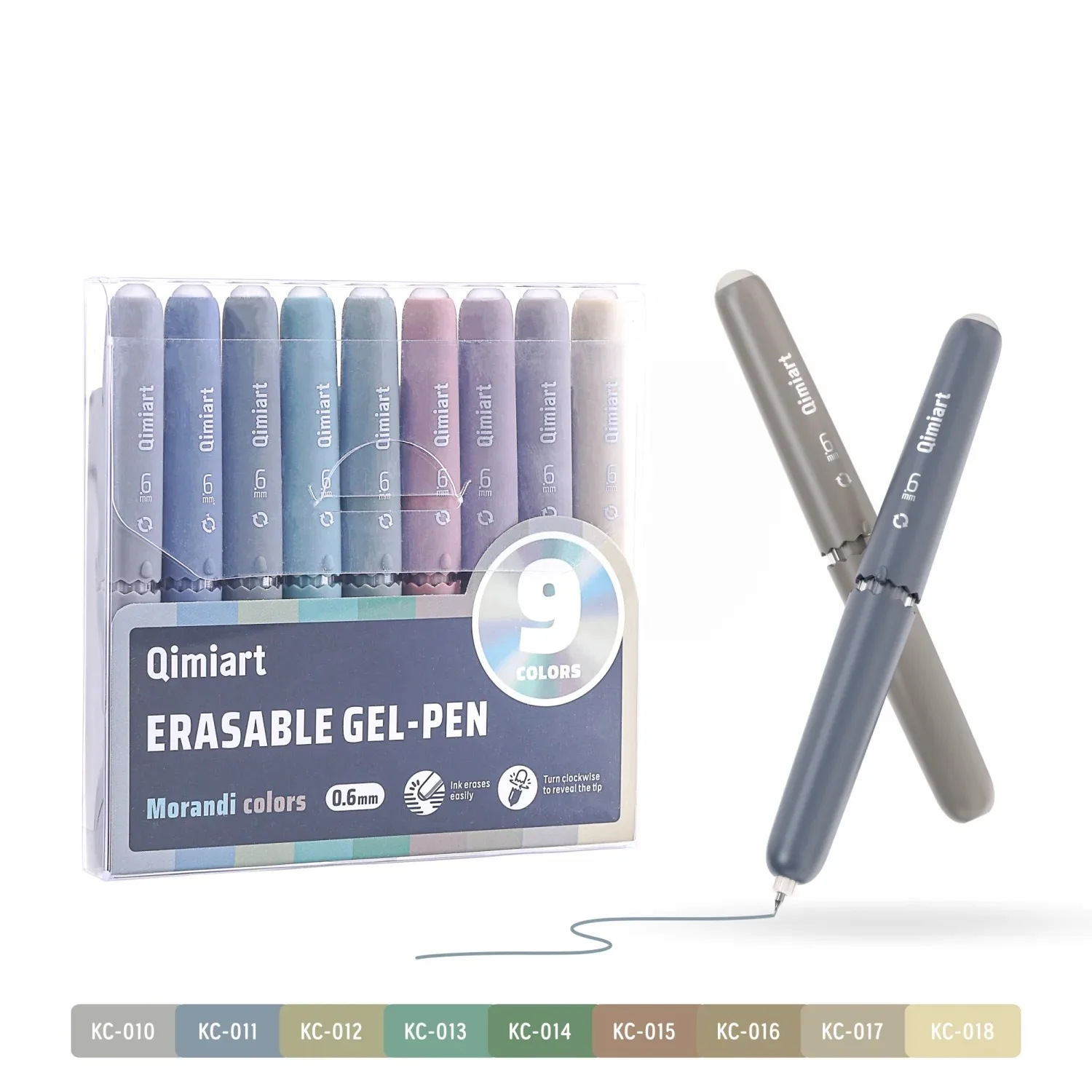 LANGUO 9 Farben löschbarer Gelstift 0,6 mm Multi-Serie, leicht zu löschen, zum Schreiben, für Schule, Bürobedarf, Schreibwaren, niedliches Bürozubehör – Detail 5