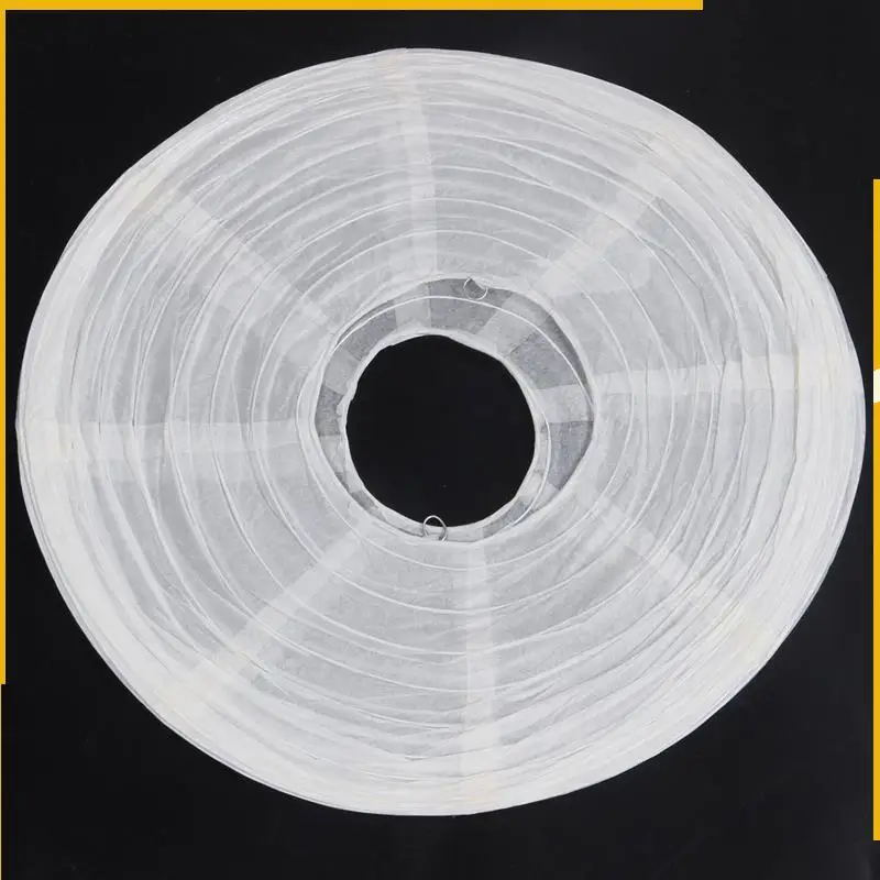 

A92P 6 X Chinese Japanese Paper Lantern Lampshade For Party Wedding, 40Cm(16 Inch ) Creamy-White