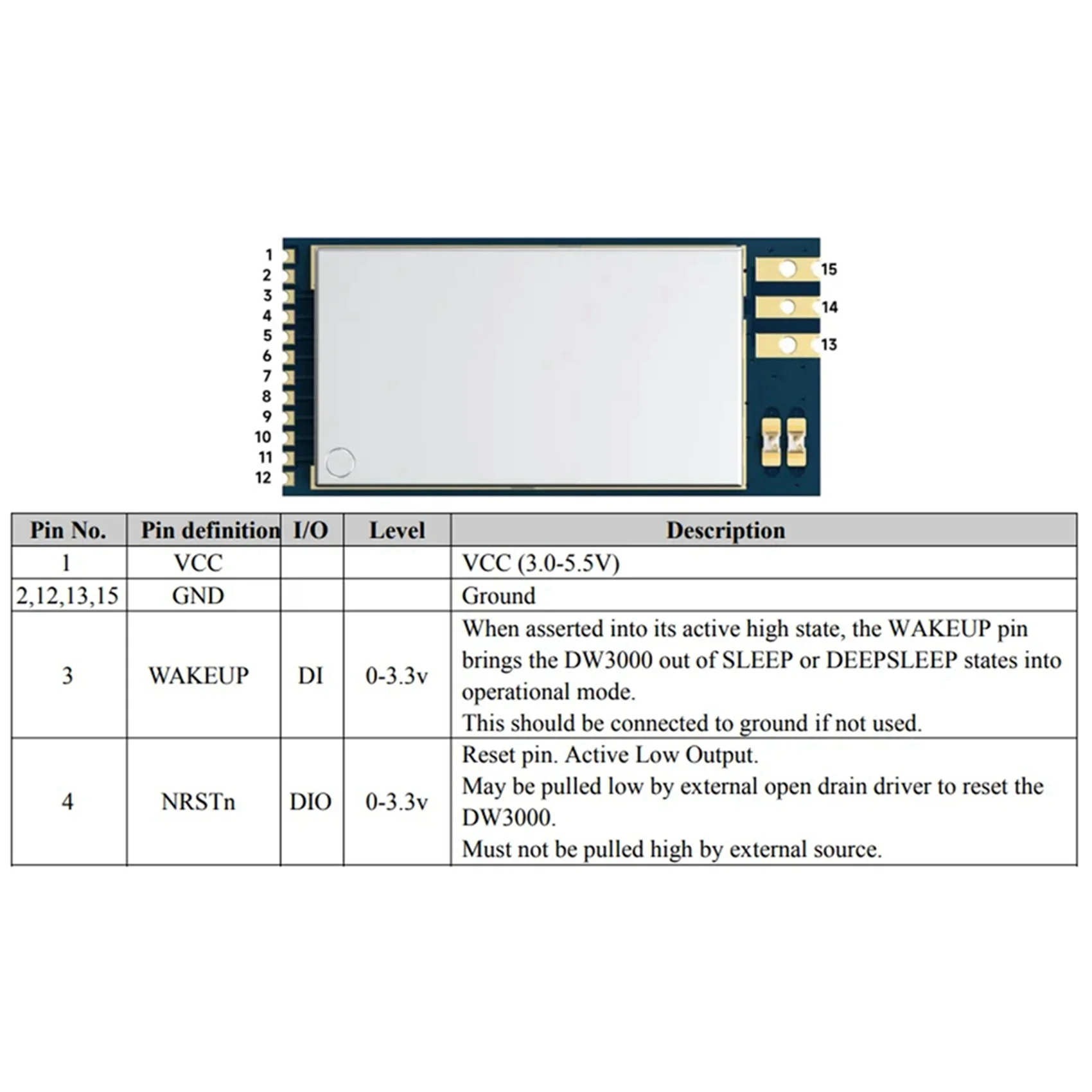 

ABSY 3X New Lot UWB3000F27 - UWB Decawave's DW3000 Accuracy 10Cm Tracking Indoor Positioning Module 500Mw Ranging Module