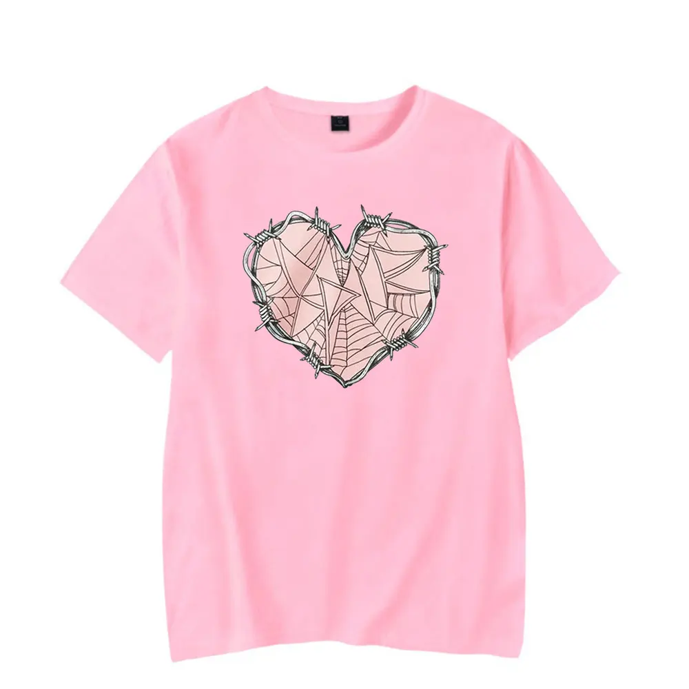 Sam and Colby XPLR Web Heart Streetwear logo Merch T-Shirt Men and Woman Short Sleeve Women Funny T Shirt Unisex Harajuku Tops