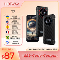 Global HOTWAV T7 Rugged Smartphone Android 13+ 6280mAh Large Battery Smartphone 8(4+4)+128GB 21+8MP  Camera Cell phone