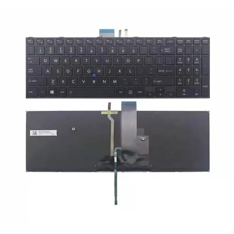 Laptop US Backlight Keyboard For TOSHIBA Dynabook B65/F PB65FFB11RCAD81 TECRA A50-C Series Black Color