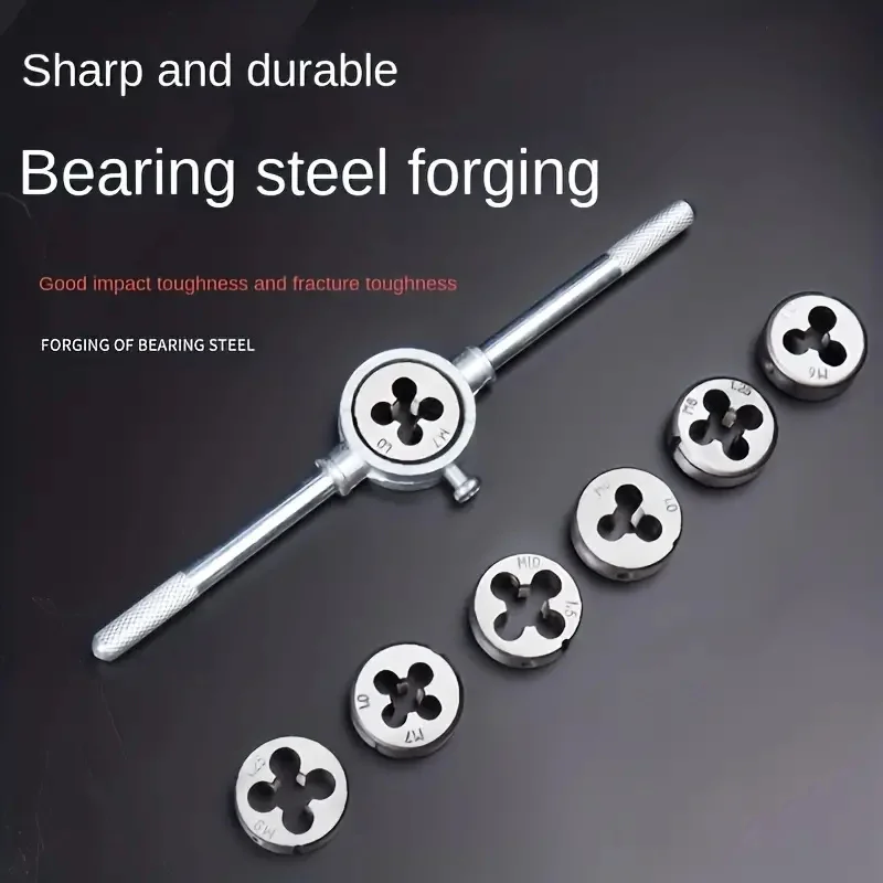 Imagem -02 - Metric Tap And Die Grupo Precise Thread Cutting And Repair Torneiras de Rosca Manual Taper Reto Ferramenta de Rosca 12 Pcs 20 Pcs M3-m12