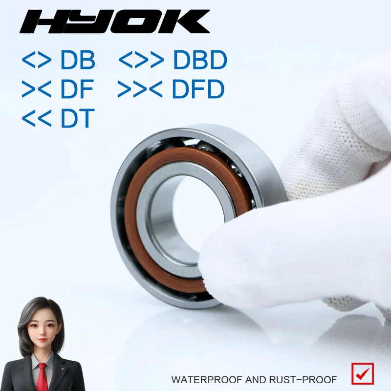 A  pair HYOK bearing 7000 7001 7002 7003 7004 7005 7006 7007 7008 7009  7010  DB DF DT  Water pump,motor,Spindle bearing
