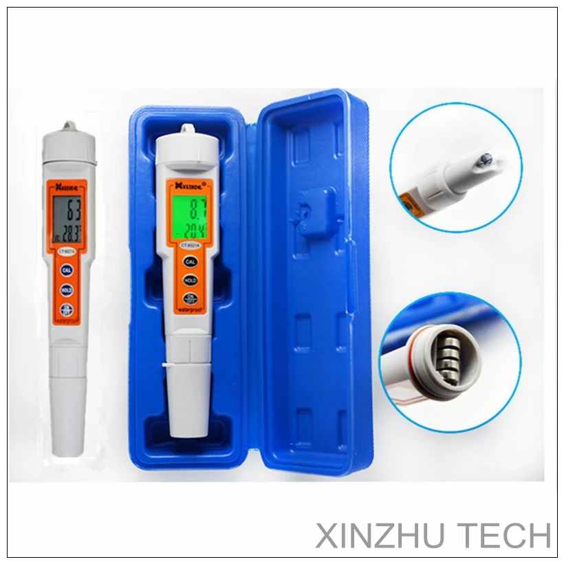 

CT-6021A PH Meter Waterproof Digital PH Tester Backlight Pen Portable Water Quality Testing 0-14 PH For Aquarium Swimming Pool