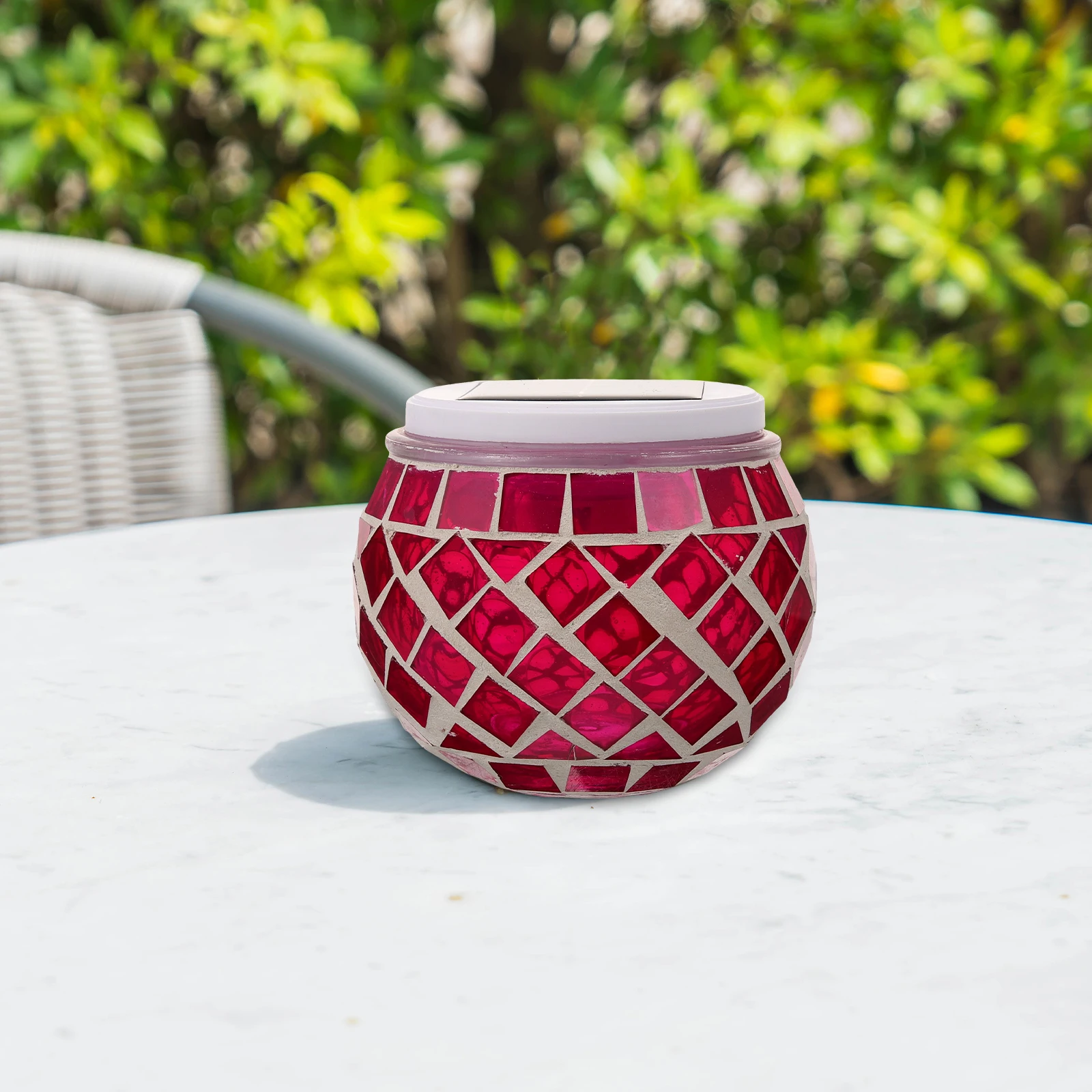 

Solar Outdoor Mosaic Glass Bottle Lamp for Decorative Light Garden Decoration Lighting Energy Saving Yard
