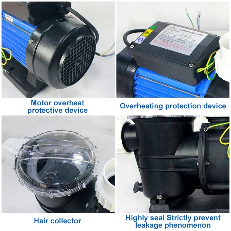 전기 수영장 순환 워터 펌프, 110V, 50Hz, 60Hz, 0.35hp-3hp