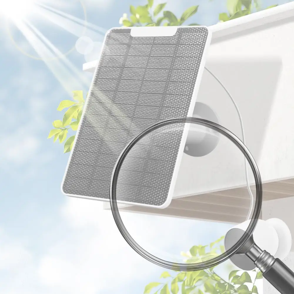 

Micro Solar Panels IP65 Waterproof Solar Charging Panel with Rack and Screwdriver 360° Rotation Compatible with Google Nest Cam