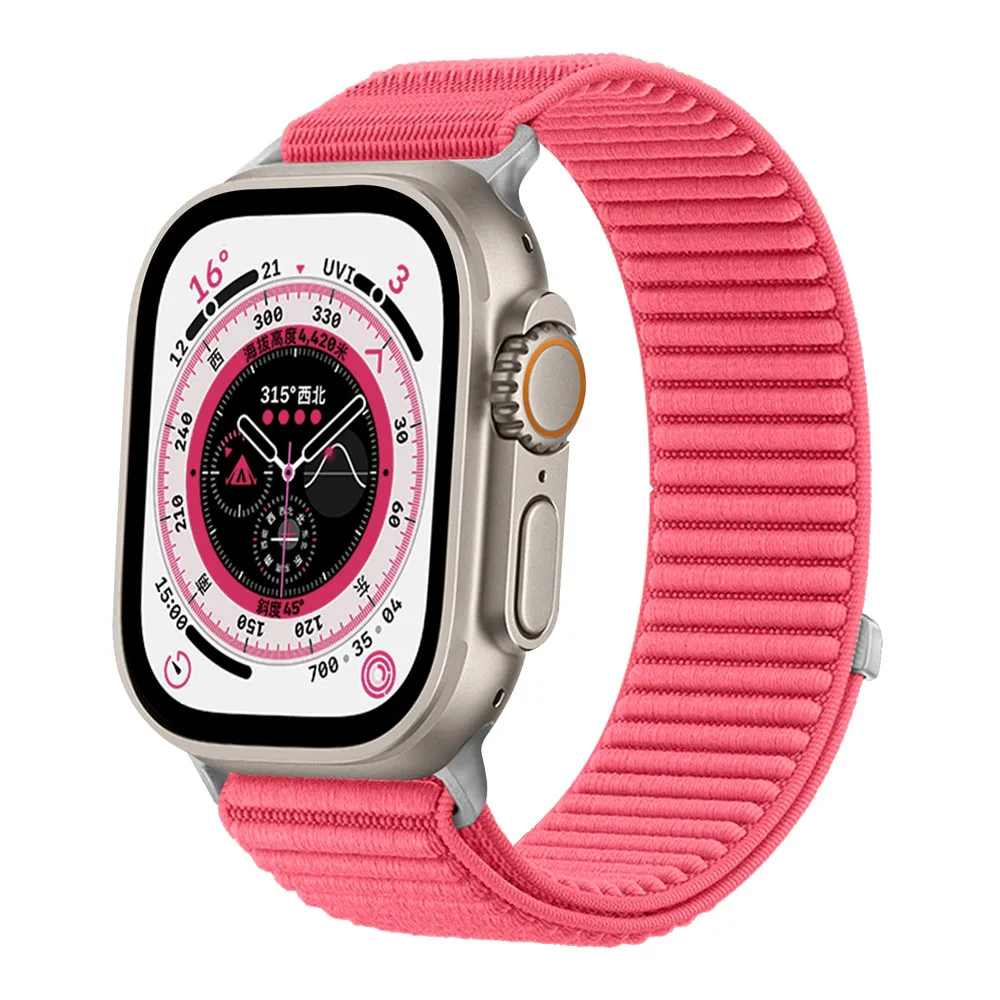 Nylon-Schlaufenarmband für Apple Watch Ultra 3 2 49 mm Band 45 mm 44 mm 41 mm 40 mm 38 Armband iWatch Serie 11 10 42 46 mm 9 8 7 6 SE 5 4 – Detail 8