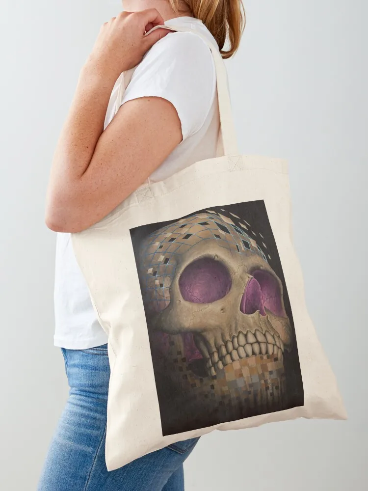 

Rudy Leon : Memento Mori Tote Bag reusable grocery bags canvas tote Women's bag sac pour femme