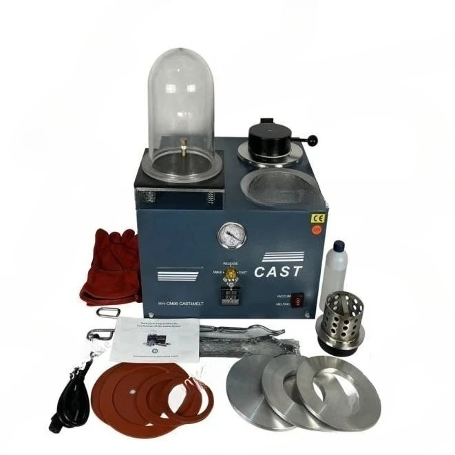 Jewelry Vacuum Casting Machine Vacuum Investing & Casting Machine, Jewelry Lost Wax Cast Combination