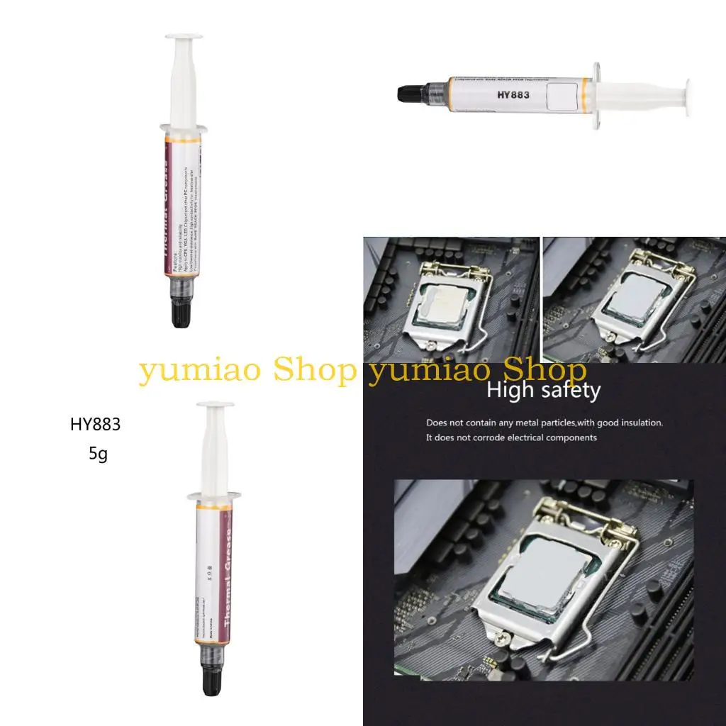 

587B Thermal Paste for GPU CPU HY883 Thermal Conductive Compound Silicone Grease