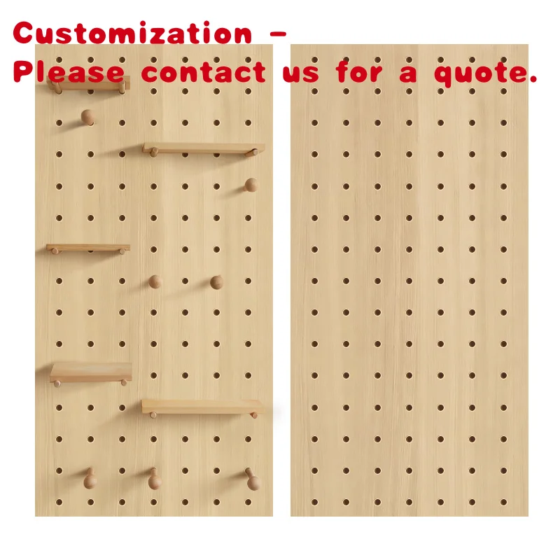 

custom.Solid Wood Pegs Shelf Pegboard Wall Mounted Display Rack Space Saving Shelves Decorative Hanging Wall Plates Home