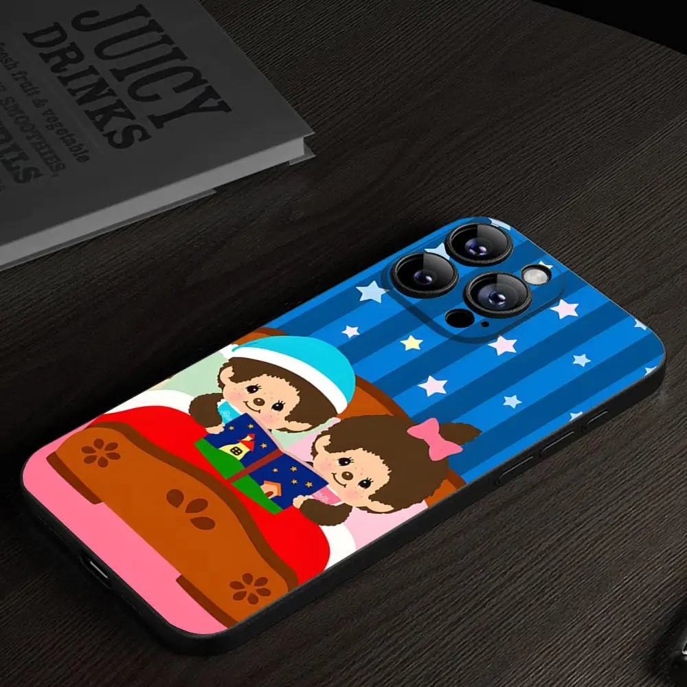 Cartoon M-Monchhichis Phone Case For IPhone 15 16 13 Pro Max 14 12 11 Xr X 8 7 6 Plus Luxury Back Cover