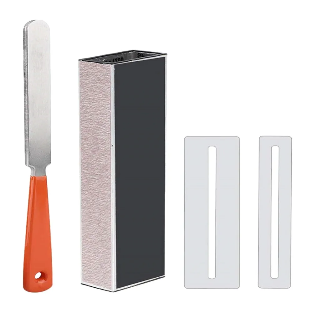 18PCS Durable Metal+Sanding Papers Guitar Repair Kit Multi-Color Guitar Luthier Tool Set Fret Leveling Beam Guitar Maintenance