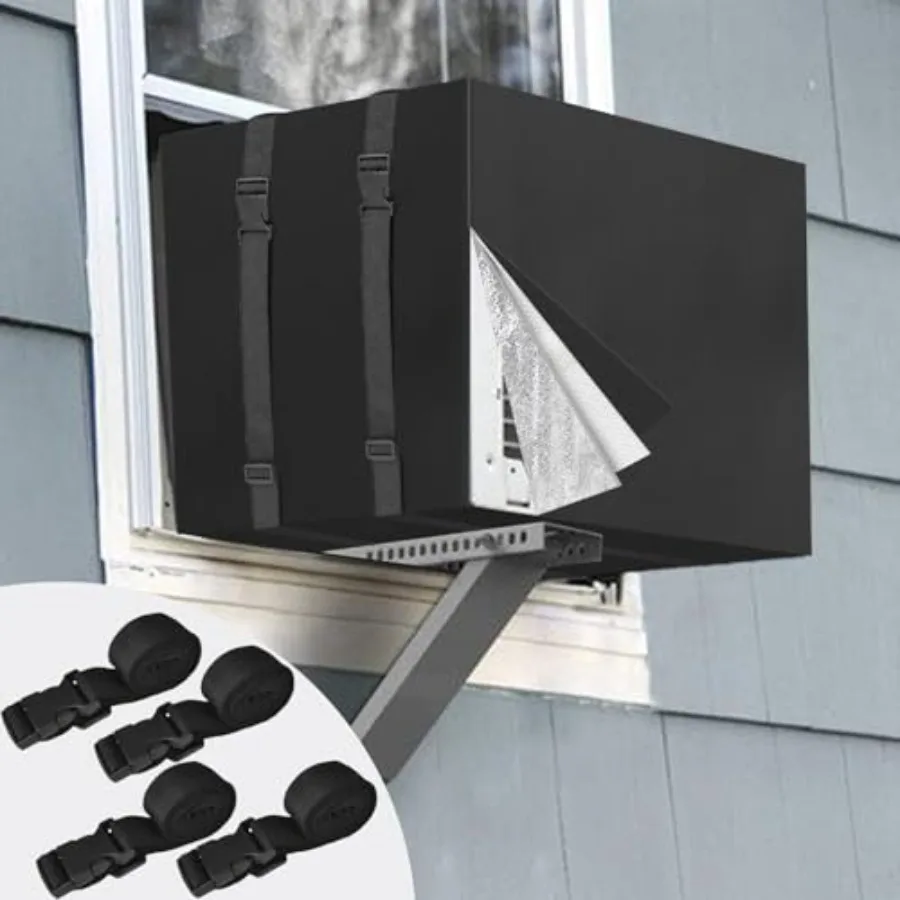 

2PCS Insulated Air Conditioner Cover for Window Units, 21"L×15"H ×16"D 3 Layers Insulation Window AC Cover, Heavy Duty Waterpro