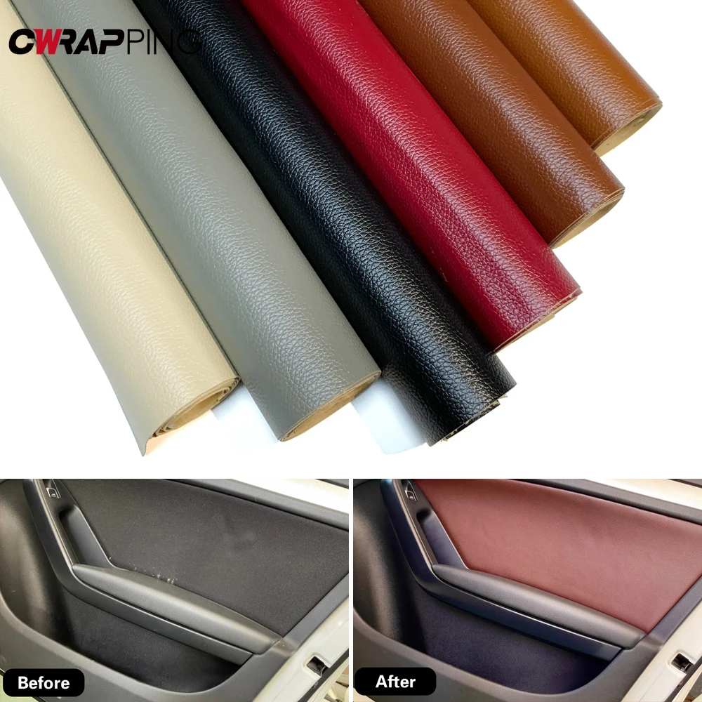 PU Leather Self Adhesive Interior Repair Patch Sofa Soft Car Sticker Repair Subsidy Renew Decal Seat Repair Film for Motorcycle