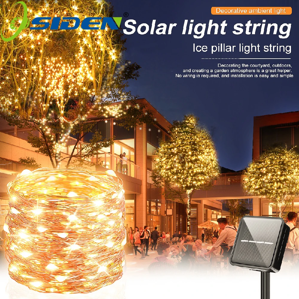

Solar Fairy String Lights 400LED Outdoor Twinkle Lights Waterproof 8 Lighting Modes Solar Silver Wire Lights for Garden Decor