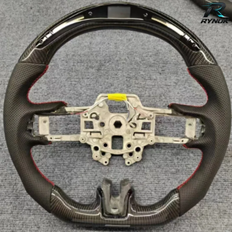 Car Accessories Custom LED Carbon Fiber Steering Wheel for 2012 2014 2013 2023 2024 2025 Ford Mustang