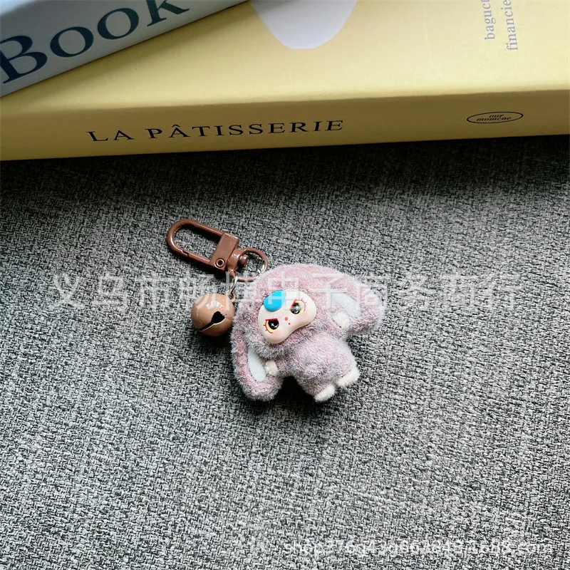

1PCSDoor keychain with bell, large ears, cartoon keychain figurine, student figure