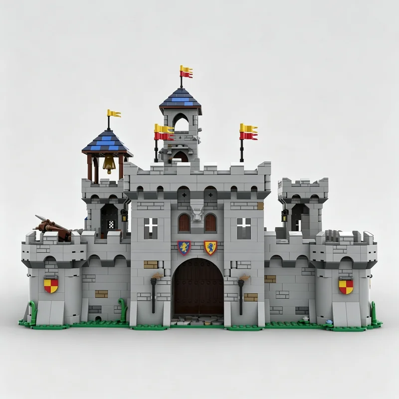 4039PCS MOC Lionbrick Modular Castle Medieval Assembled Scene Model Building Blocks DIY Assembly Toy Adult Collector Collection