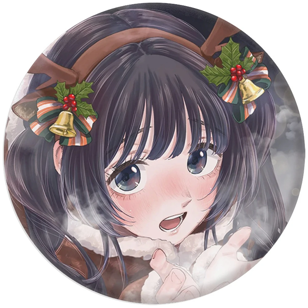 58mm Anime The Fragrant Flower Blooms with Dignity Waguri Kaoruko Cosplay COSTUME Badge Pin SPTE Tinplate Brooch﻿ Prop Gilf