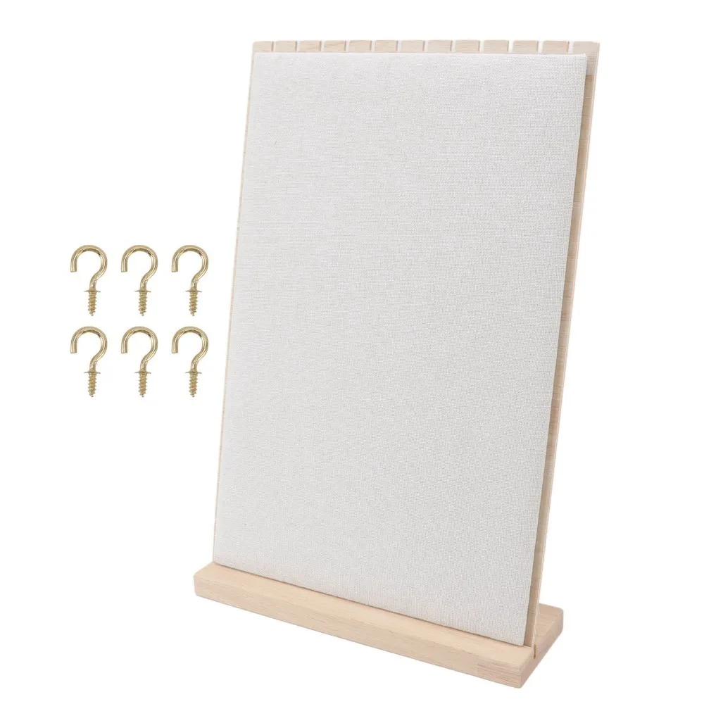 

L Shaped Jewelry Display Stand Counter Type Exhibition Use Pendant Hanger Hanging Style Arrangement Design Display Prop