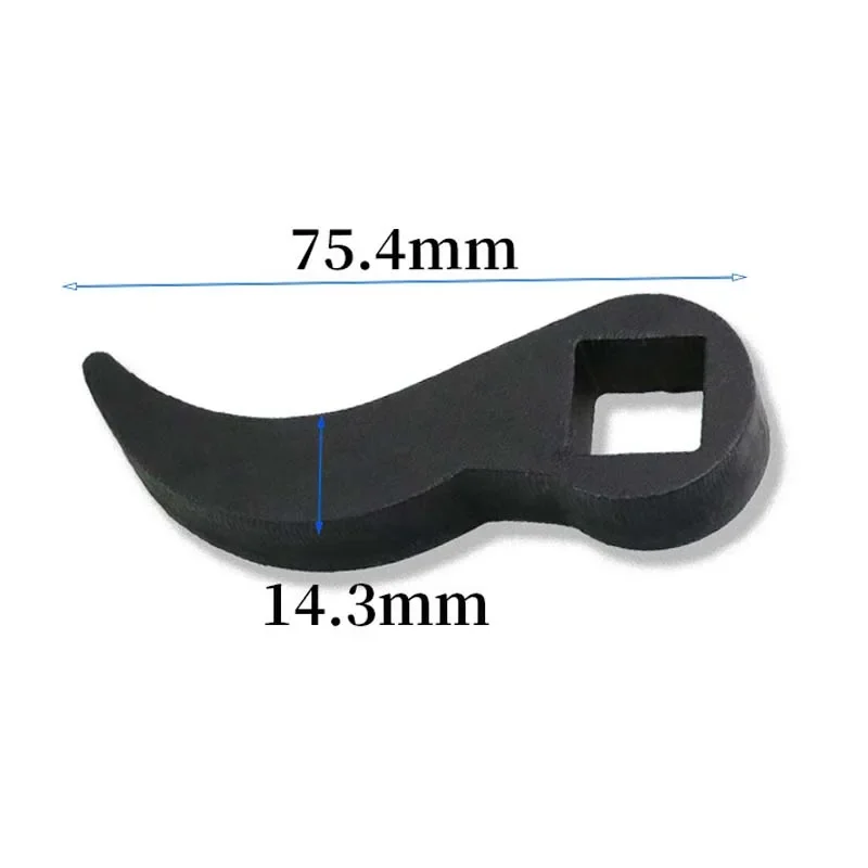 Crowbar Adapter Head 1/2inch 3/8inch Ratchet Wrench Bullhorn Half Shaft Removal Tool Square Mouth Steel Pry Bar Hand Tools