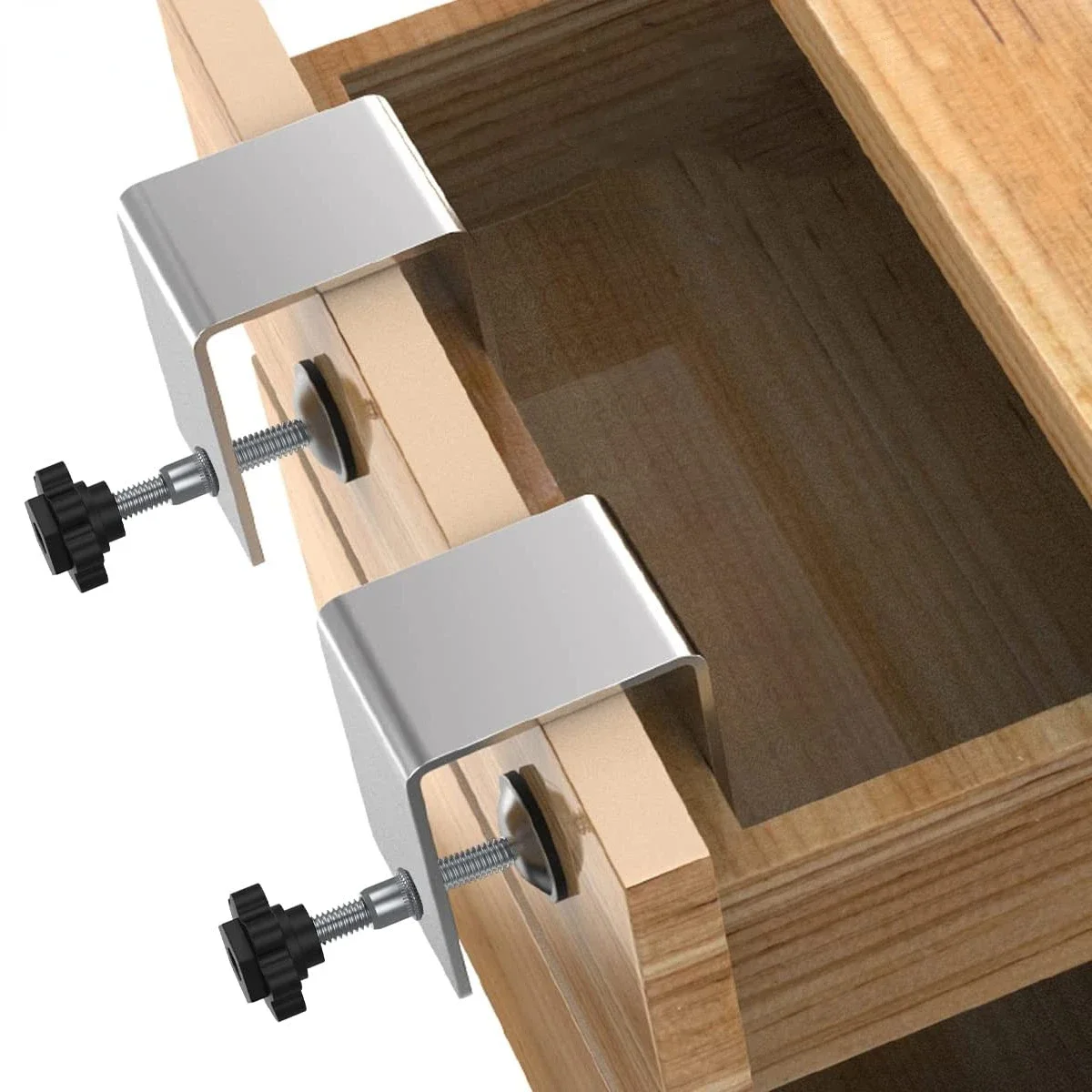 Metal Drawer Front Installation Clamps Cabinet With Easy Adjustment Adapter Kit Fixing Clip For Woodworking Craft Repair