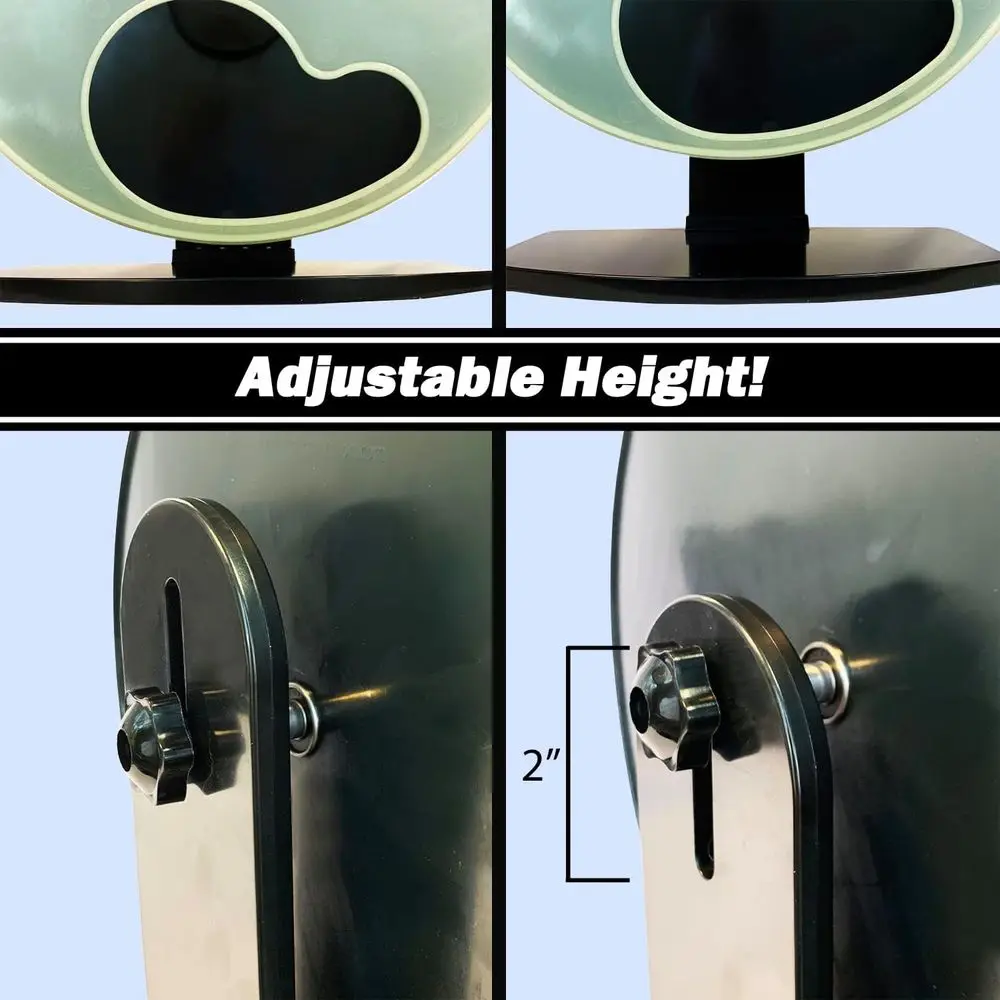 Silent Runner 12" Regular Wheel + Sandy Track + Cage Attachment - Pet Exercise Wheel Package Set - for Sugar Gliders, Female Rat