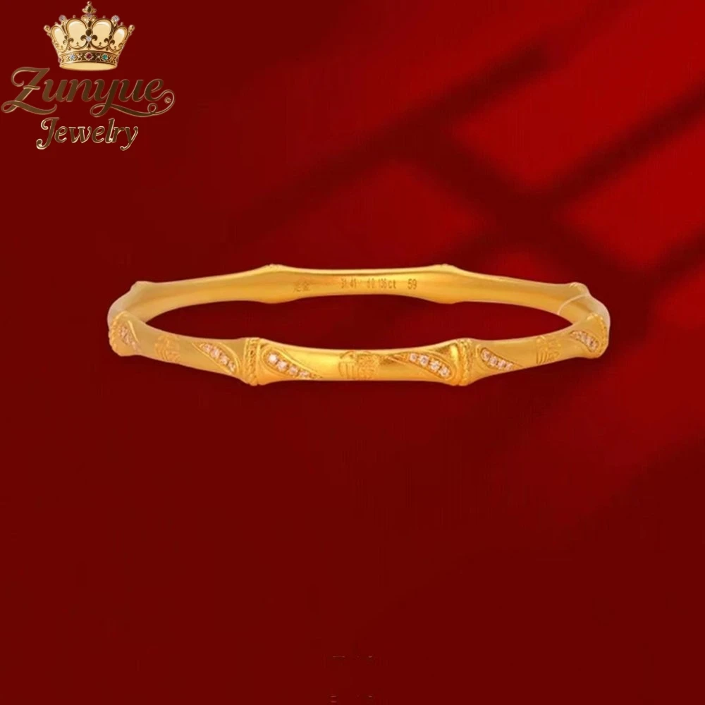 

High-End Sand Gold Bamboo Joint Bracelet Fashion Jewelry Exquisite Elegant Popular Charms Luxury Quality Jewelry Best Selling