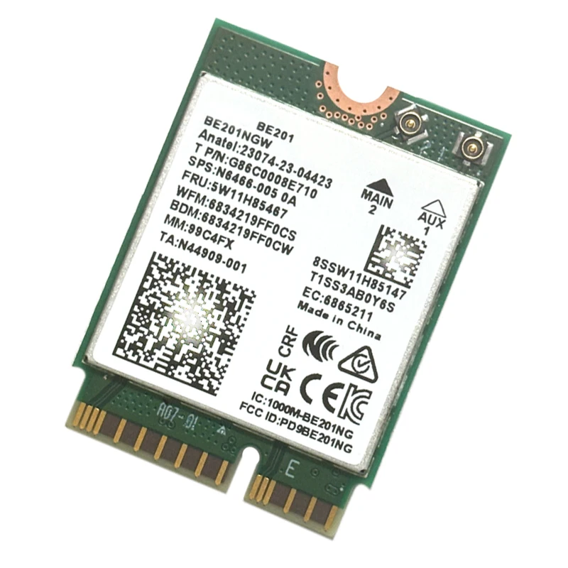 Karta bezprzewodowa Tri-Band WIFI 7 802.11BE BE201 BE201NGW 8774Mbps M.2 CNVIO 3 BT5.4 dla Win10/11 64-bit — zdjęcie produktu 4
