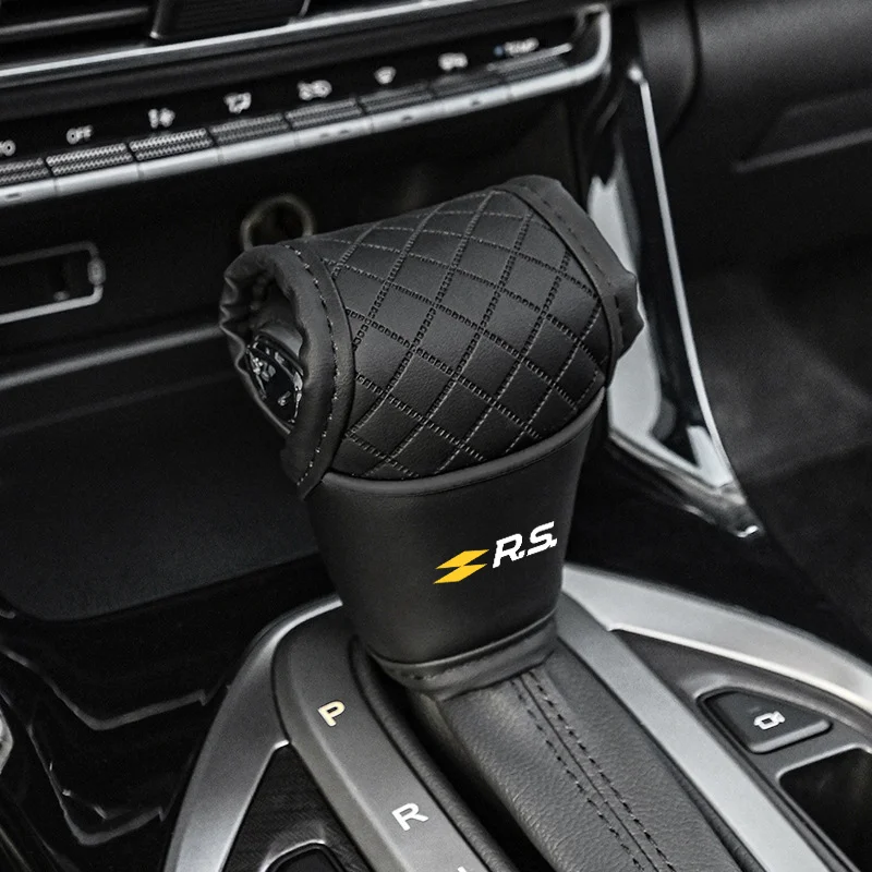 

Чехол на ручку переключения передач автомобиля, нескользящий, декоративный, для Renault RS Line, Fluence, Megane, Captur, Kadjar