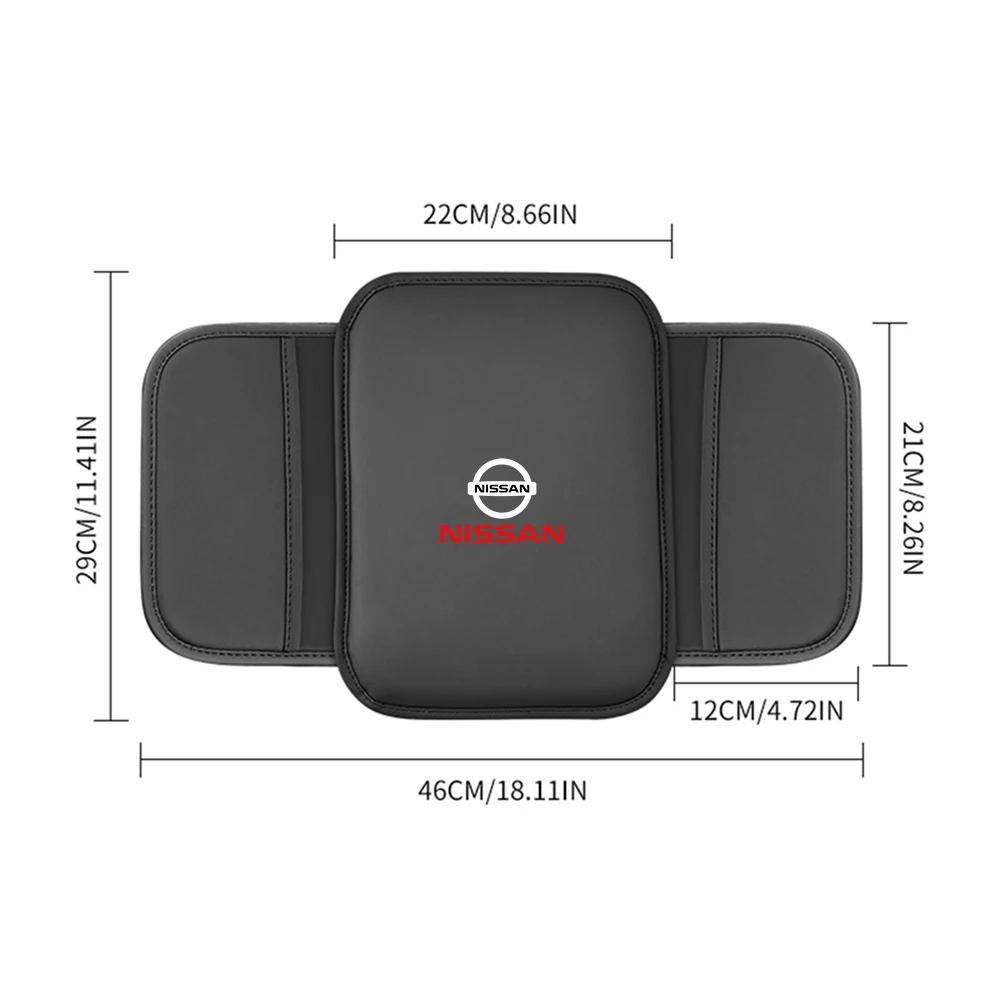 Auto Armsteun Bescherming Mat Lederen Armsteun Opbergvak Voor Nissan Qashqai j10 j11 x Trail t32 Tiida Juke Leaf Navara Teana