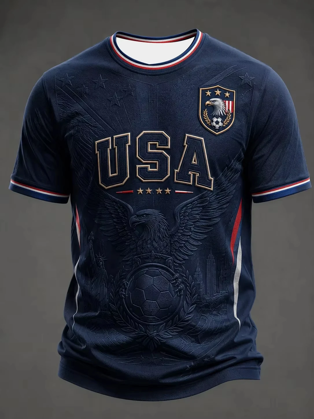 2027 Edition American Fan Football Training T-shirt - 3D Printed - Fashionable and Comfortable - Family-Personalized Clothing