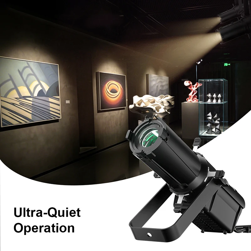 SHEHDS 100W LEKO High CRI 90+ Professional Museum Gallery Framing Projector Led Spotlight