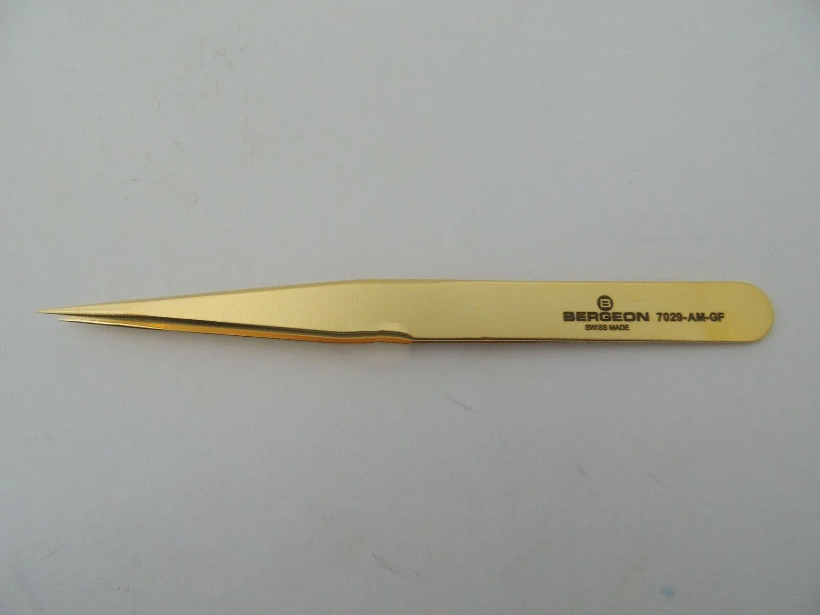 

Bergeon 7029-AM-GF Tweezers Brass Fine Points SWISS