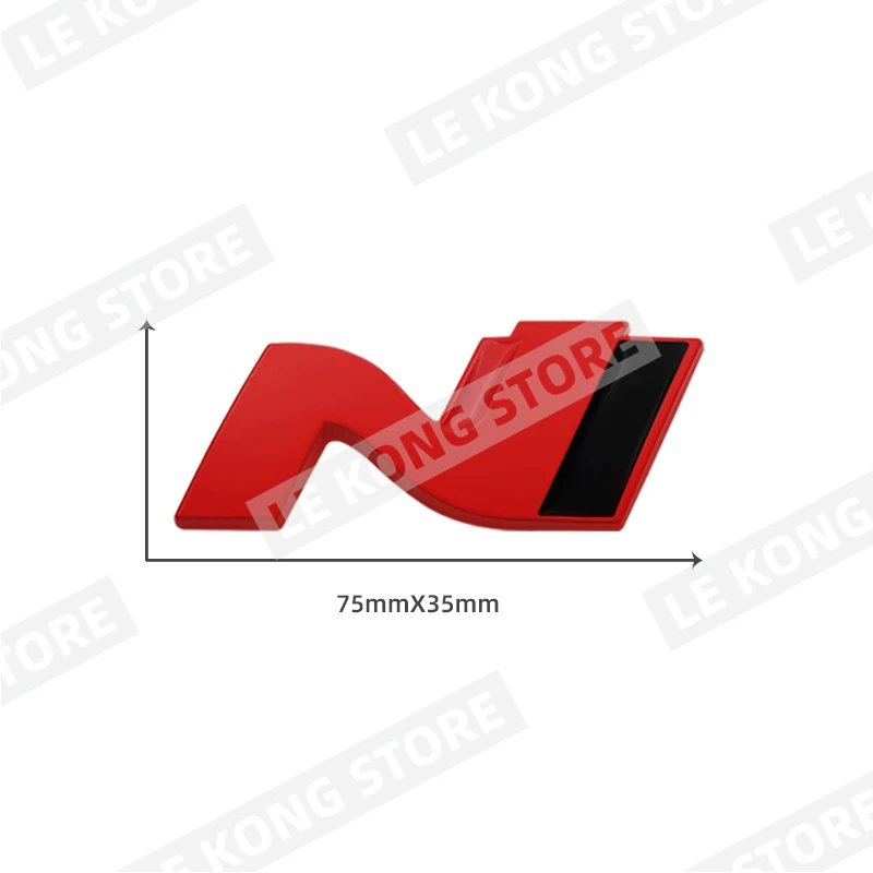 N Performance-emblema de la parrilla del capó delantero, calcomanía de Metal para Hyundai Sonata Elantra Veloster I20 I30 I10 I40, estilo de coche